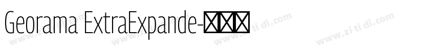 Georama ExtraExpande字体转换